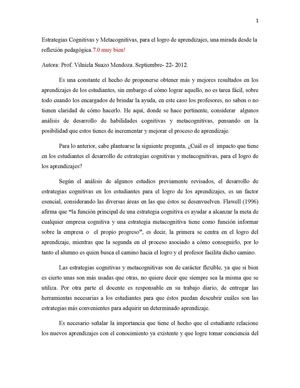 ESTRATEGIAS COGNITIVAS Y METACOGNITIVAS