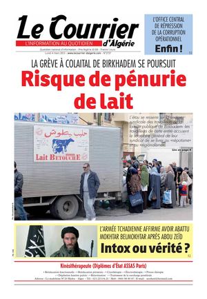 Le Courrier d'Algérie du lundi 4 mars 2013