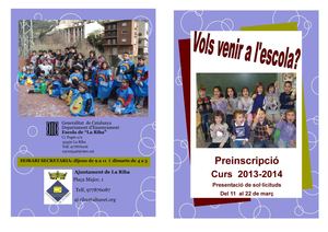 Preinscripció 13-14