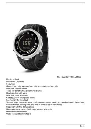 suunto t1c