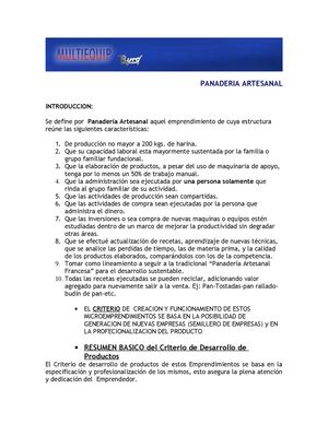 Panadería Artesanal