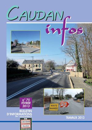 Bulletin municipal CAUDAN N° 75 de février 2013