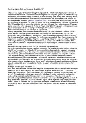 computer repair little elm tx