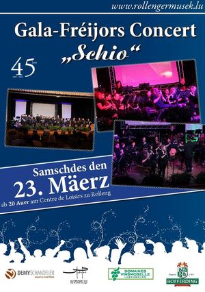 Brochure Gala Concert vun der Rollenger Musek 2013