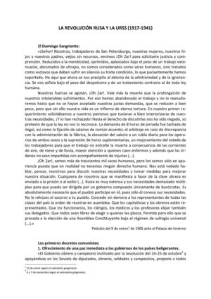 La Revolución Rusa: textos para Bachillerato