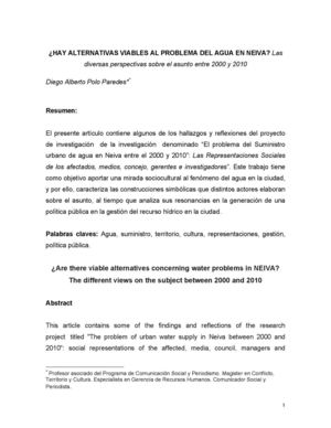 Hay alternativas viables al problema del agua en neiva - Diego Alberto Polo