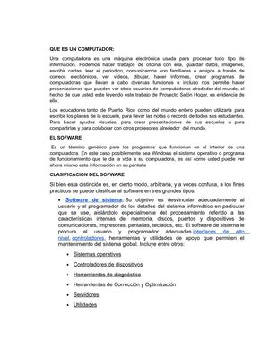 CONCEPTO DE COMPUTADOR Y TIPO DE PERIFERICOS