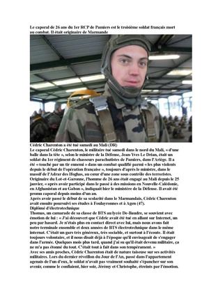 CPL CEDRIC CHARENTON