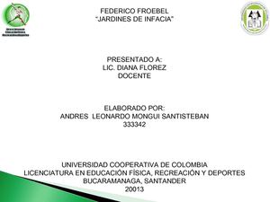 FEDERICO FROEBEL, vida y obra.