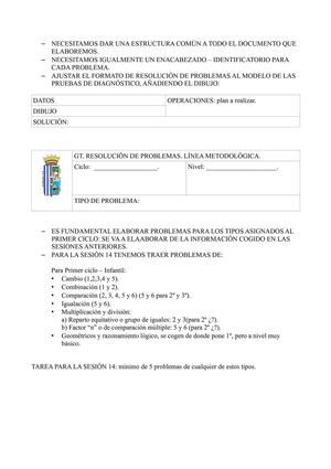 SESIÓN 13. RESOLUCIÓN DE PROBLEMAS.GT.