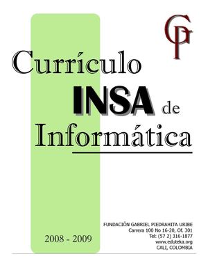 Currículo INSA de informática