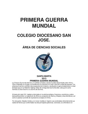 PRIMERA GUERRA MUNDIAL