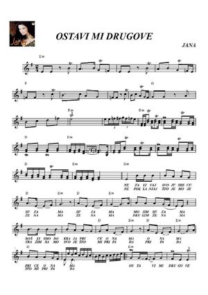 JANA - OSTAVI MI DRUGOVE