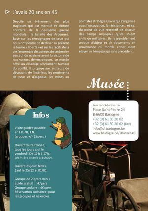 Pays de Bastogne : Groupes / Streek van Bastogne : Groepen