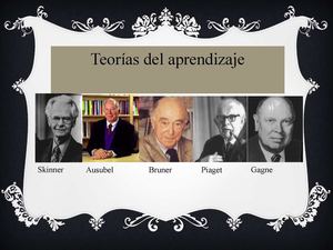 Teorías del aprendizaje