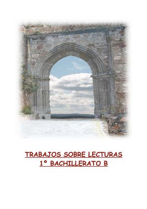 TRABAJOS SOBRE LAS LECTURAS EN BACHILLERATO