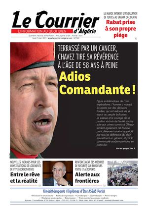 Le Courrier d'Algérie du jeudi 7 mars 2013