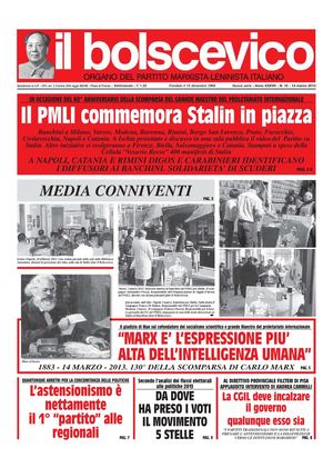 Il Bolscevico - 14 mars 2013