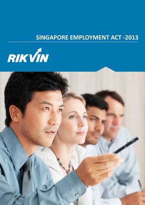 Calaméo - Singapore Employment Act 2013