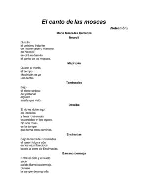 El canto de las moscas