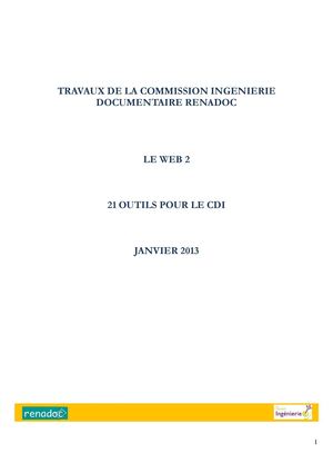Le Web2 Renadoc - 21 outils pour le CDI