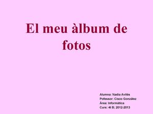 El meu àlbum de fotos