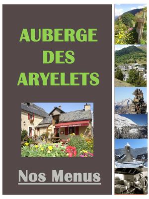 Menus Auberge des Aryelets