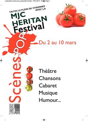Plaquette Festival Scènes Pop