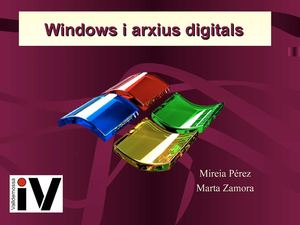 WINDOWS I ARXIUS DIGITALS