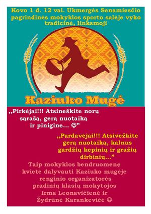 Kaziuko mugė Senamiesčio pagr. mokykloje