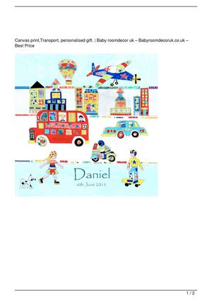 big personalised canvas