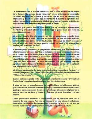 Mi experiencia con la lectura