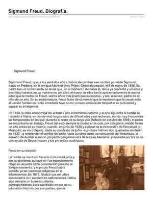 Biografía Sigmund Freud