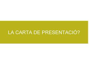 CARTA DE PRESENTACIÓ