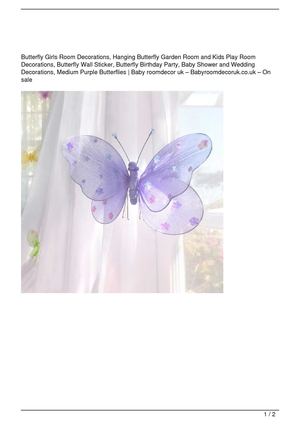 Calameo Butterfly Girls Room Decorations Hanging Butterfly