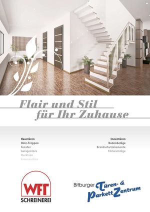 Schreinerei Wonner Imagebroschüre