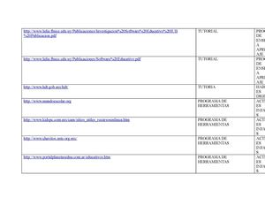 CUADRO COMPARATIVO DE CLASIFICACIÓN DE SOFTWARE EDUCATIVO