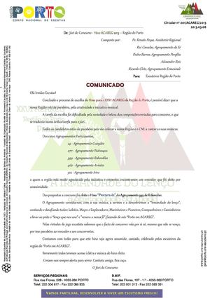 Vencedor do Hino do ACAREG-2013