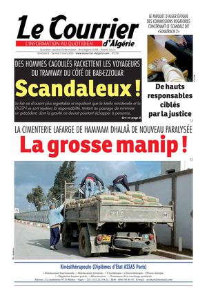 Le Courrier d'Algérie du samedi 9 mars 2013