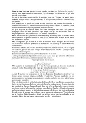 misoginia de quevedo