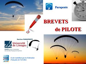Les Brevets de pilotes en Parapente_SUAPS Limoges