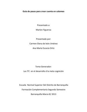 pasos para crear una cuenta en calameo