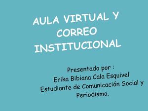 Aula y Correo Institucional