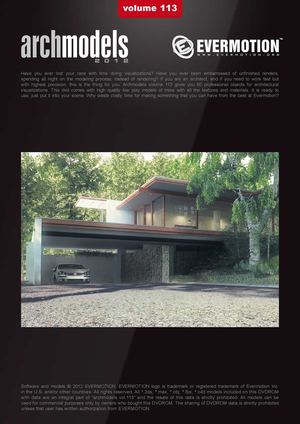 EVERMOTION ARCHMODELS VOL.113