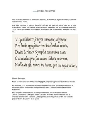 GRANDES TIPOGRAFOS