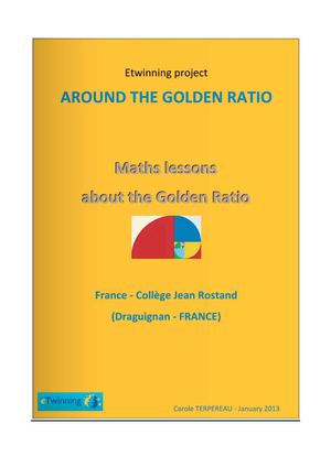 FRANCE - Maths lessons about the Golden Ratio