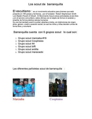 scout de barranquilla  una vida diferente 