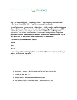 Instructivo Slideshare y Calaméo