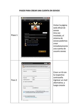 pasos para crear una cuenta en oovoo