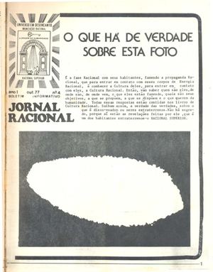 Jornal Racional Ano 1 numero 4 agosto 1977